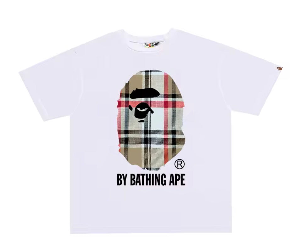 Bathing ape shirt Burberry size S.